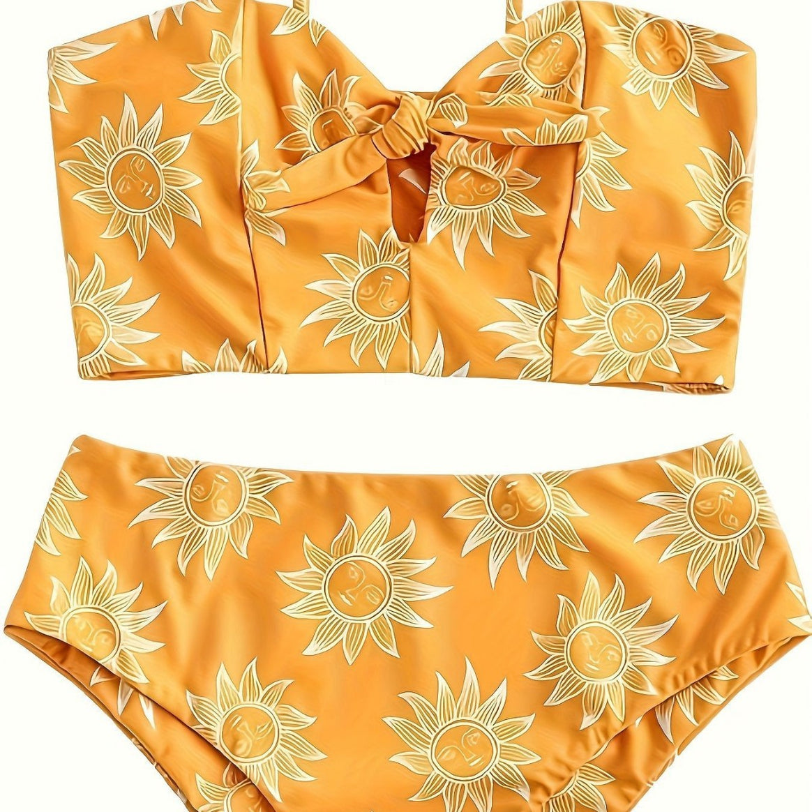 Women's bikini set with textured top and high-cut skirt Mune Fashion