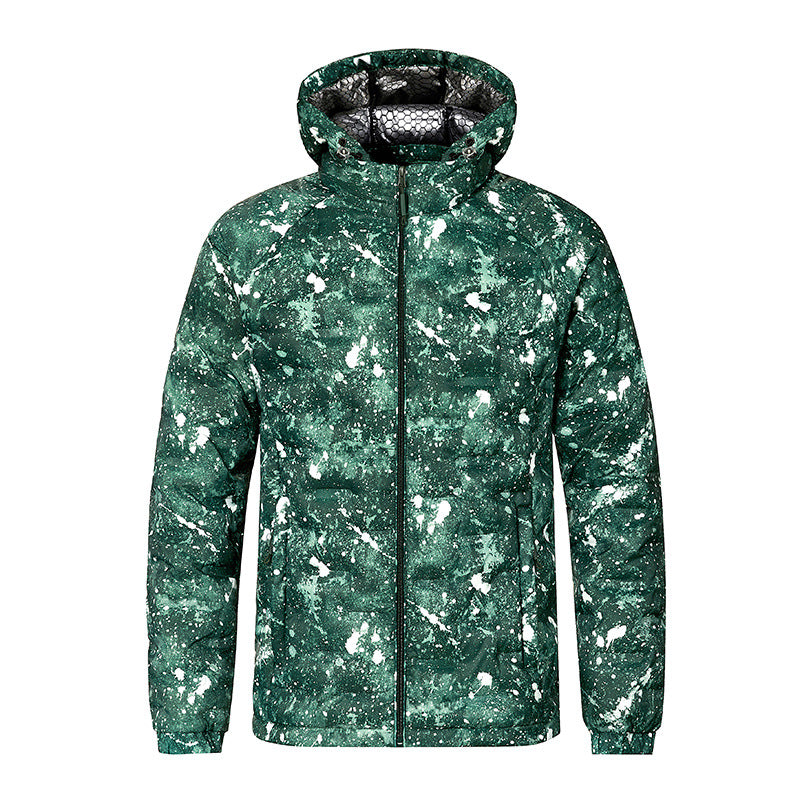 Men's Fashion Padded Jacket with Hood and Innovative Design Mune Fashion