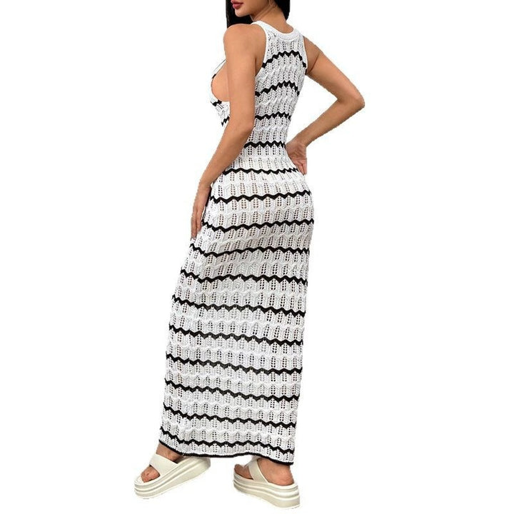 Women's form-fitting crochet maxi dress Mune Fashion