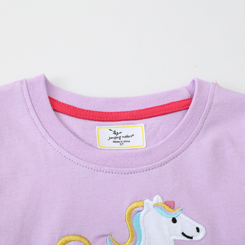 Girls tulle dress with fine unicorn embroidery Mune Fashion