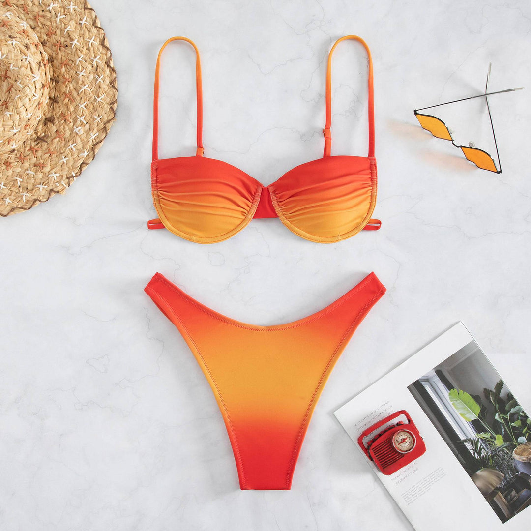 Women's Push-Up Bikini with innovative gradient Mune Fashion
