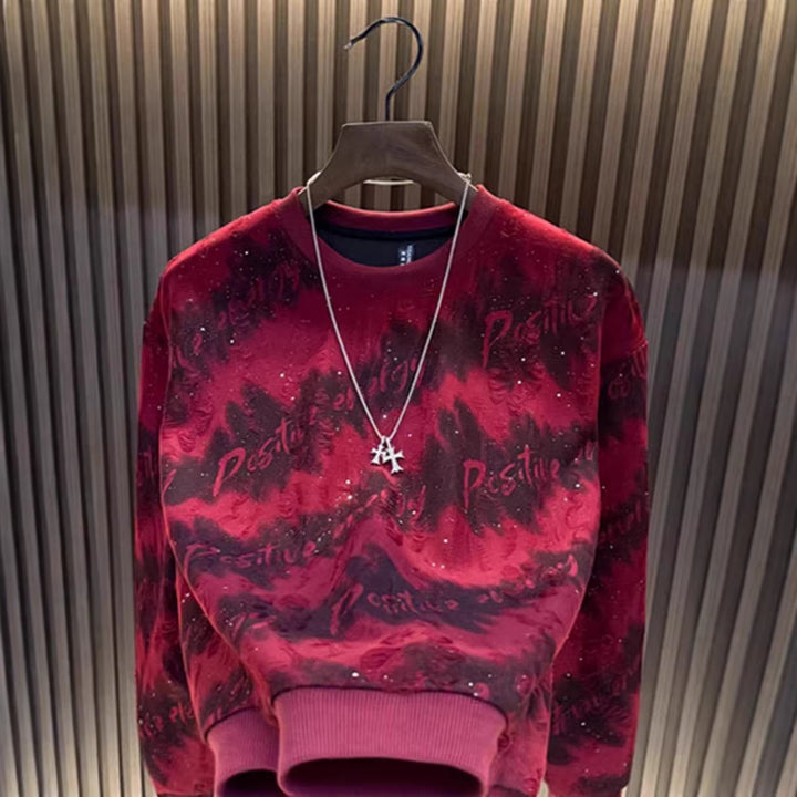 Women's Urban Sweatshirt with Creative Print Mune Fashion