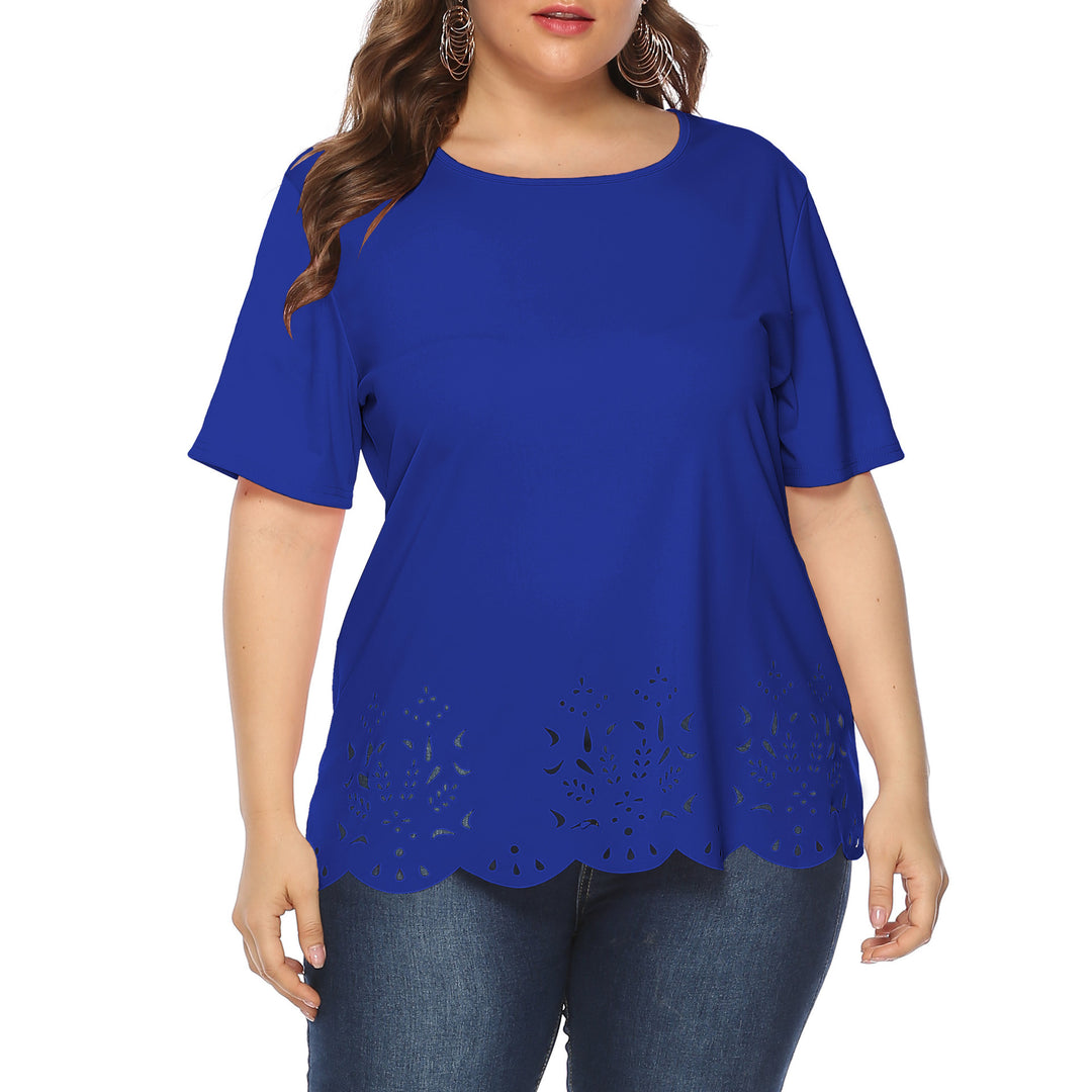 Women's airy top with floral lace pattern Mune Fashion
