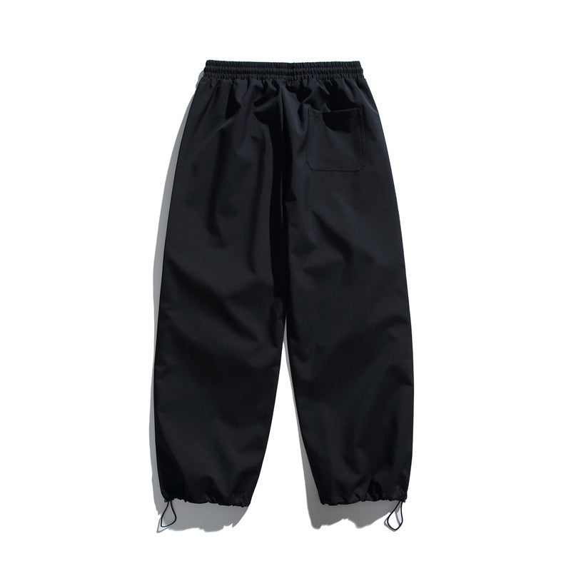 Unisex Technical Cargo Jogger Pants with Elastic Waistband, Zipper Pocket and Drawstring Mune Fashion