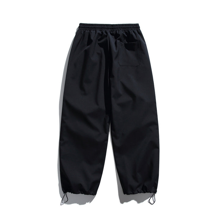 Unisex Technical Cargo Jogger Pants with Elastic Waistband, Zipper Pocket and Drawstring Mune Fashion
