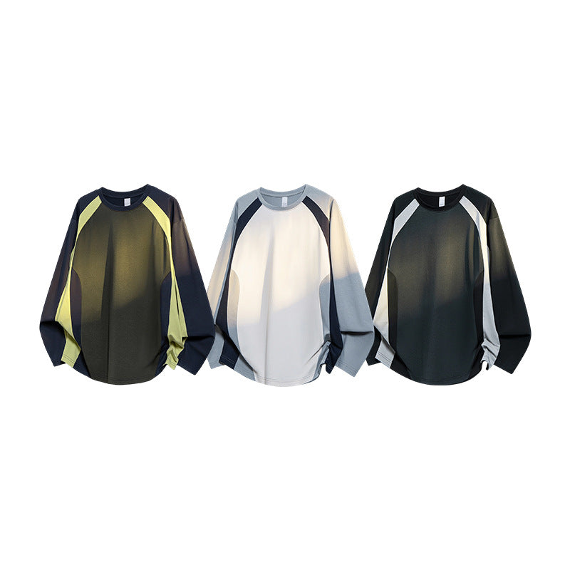 Men's Oversized Performance Long Sleeve Shirt with Raglan Sleeves and Mesh Inserts Mune Fashion