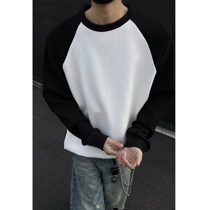 Men's Sporty Raglan Sweater with Structure Mune Fashion