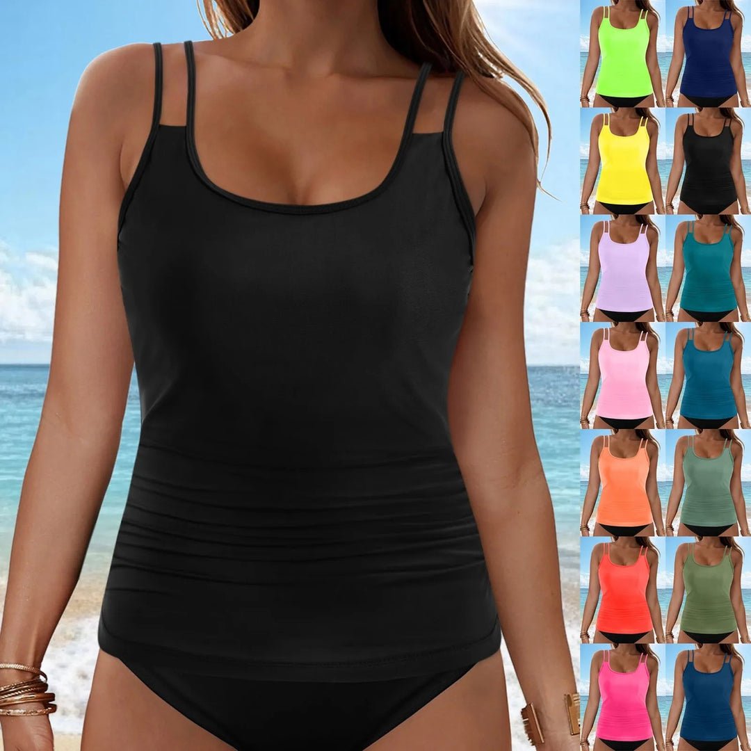 Ladies Tankini top with fashionable ruffle design Mune Fashion