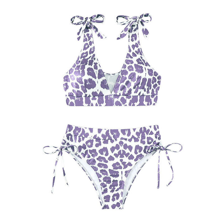 Women's high-cut bikini with sporty design and playful ties Mune Fashion