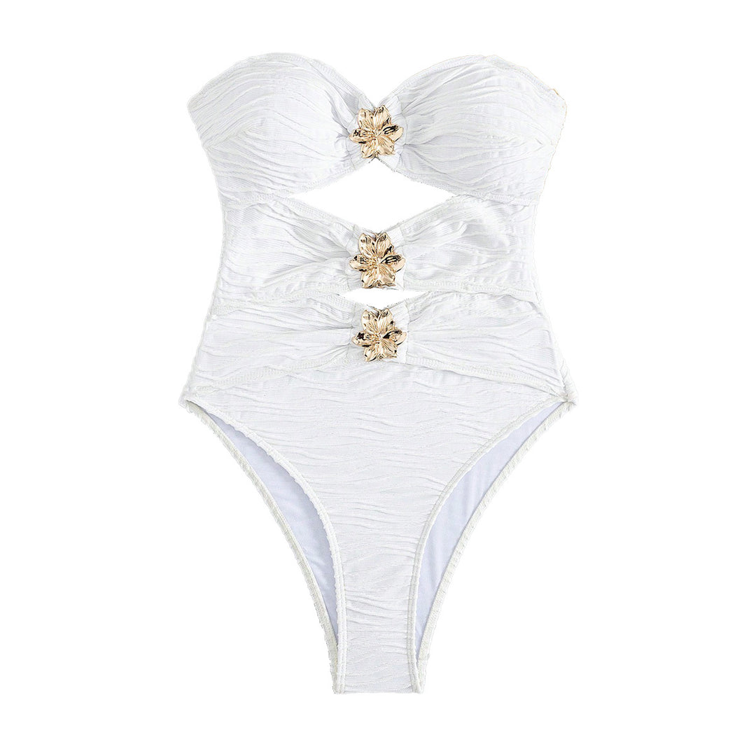 Ladies Cut-Out Swimsuit with Refined Design Mune Fashion