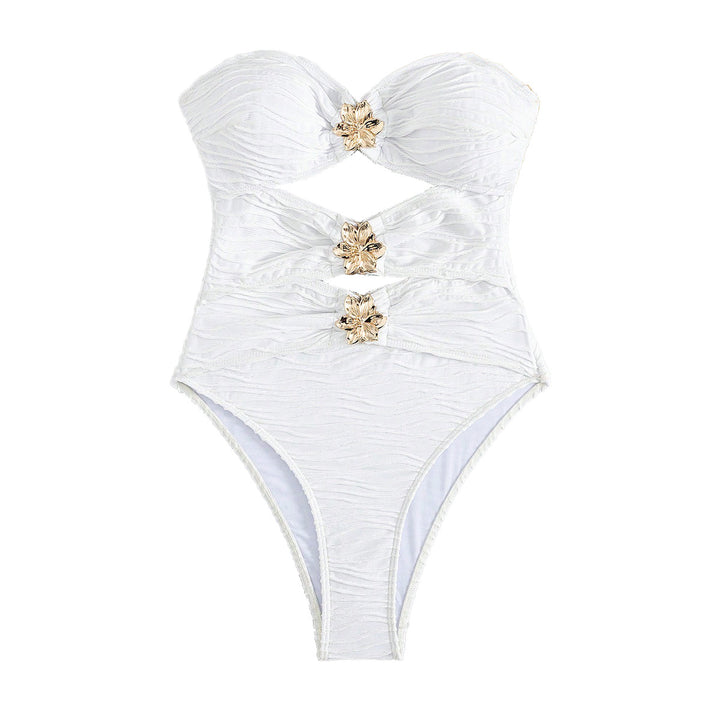 Ladies Cut-Out Swimsuit with Refined Design Mune Fashion