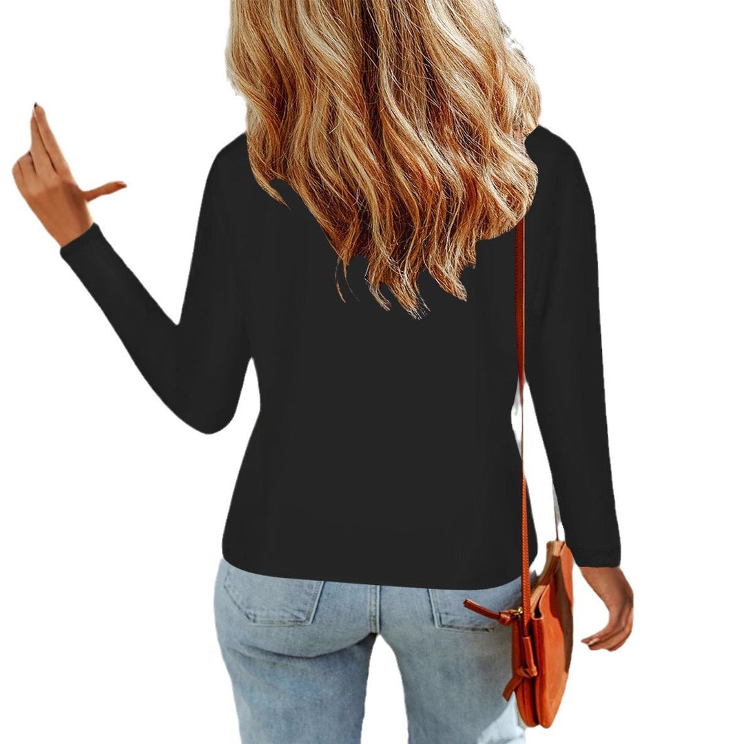 Women V-Neck Sweatshirt with Cargo Pockets and D-Ring Details Mune Fashion
