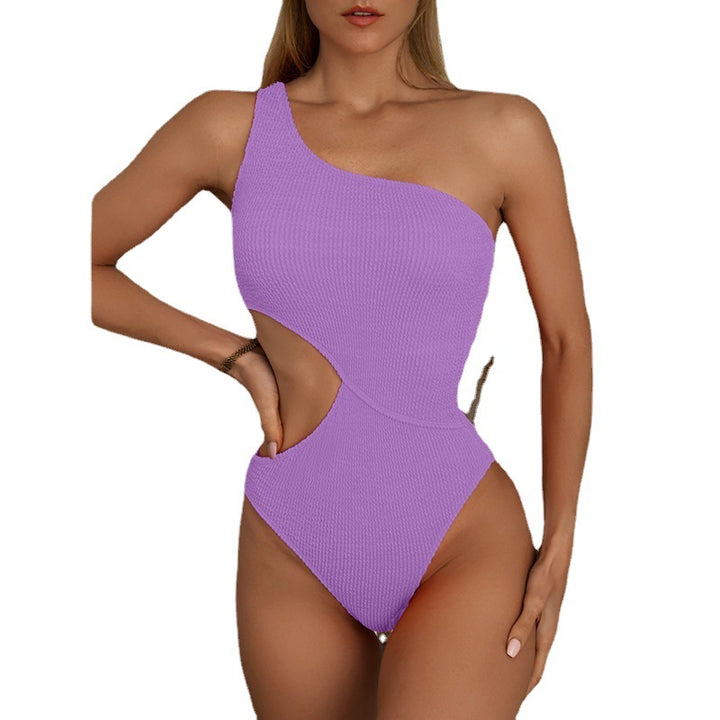 Women's One-Sided Swimsuit with Refined Cut-Out Mune Fashion