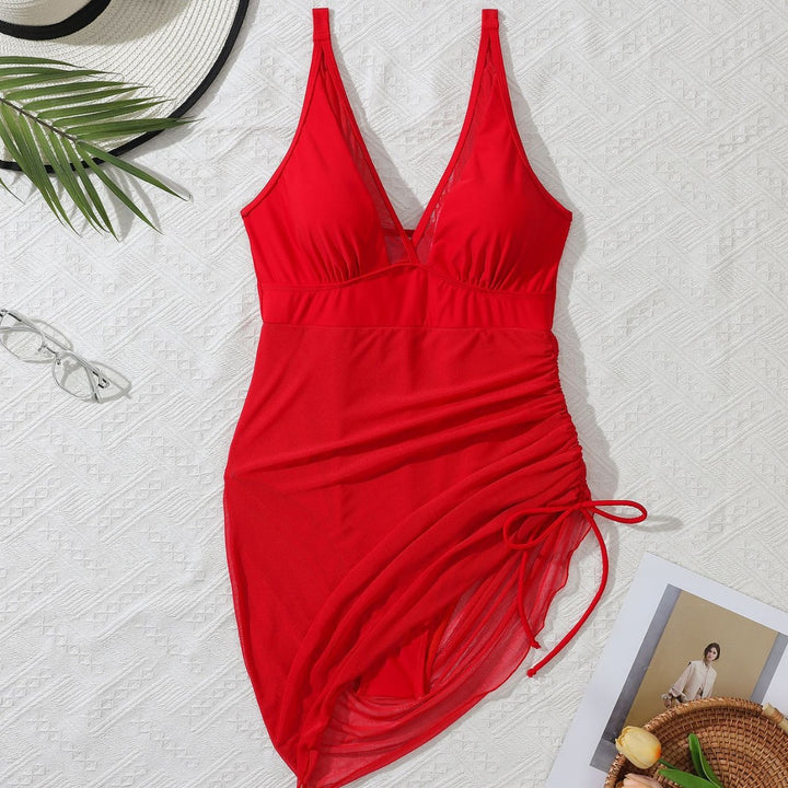 Women's swimsuit with adjustable wrap skirt Mune Fashion