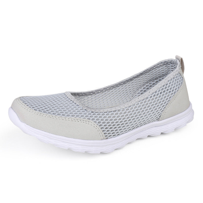 Ladies nan breathable mesh ballerina sneakers with flexible non-slip outsole and padded insole Mune Fashion