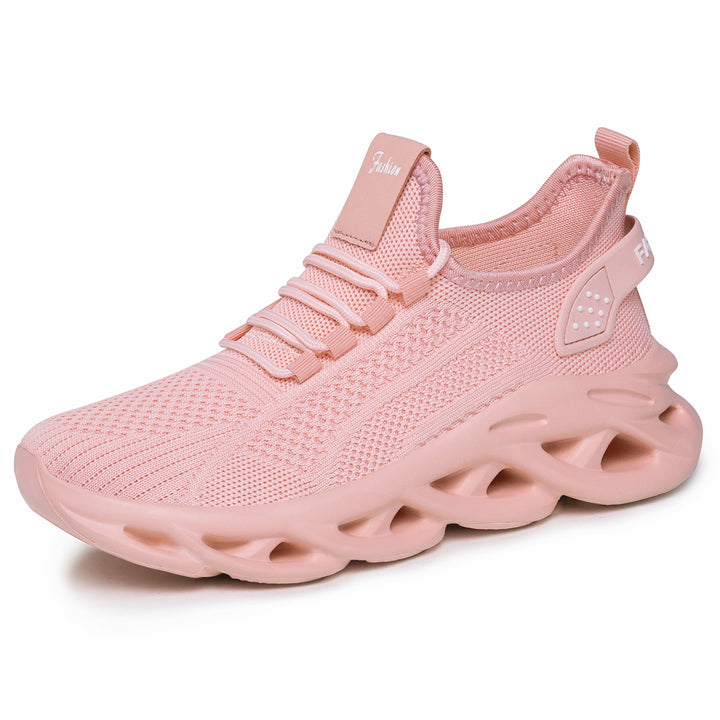 Women nan breathable knit-fit running sneakers with sculptural air channel platform sole Mune Fashion