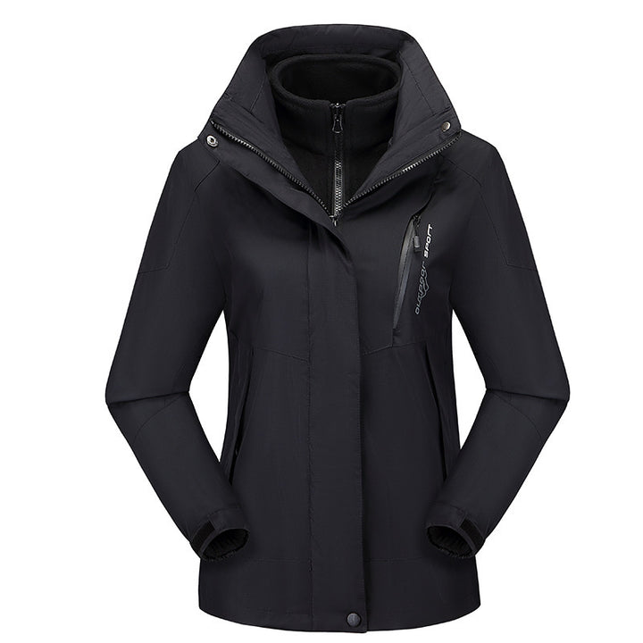 Women's Three-Piece Softshell Functional Jacket with Removable Fleece Inner Layer Mune Fashion