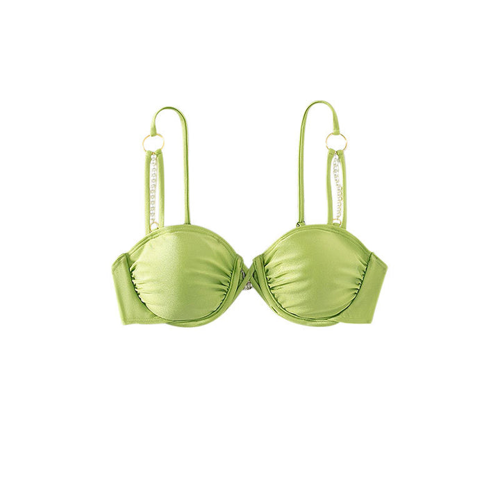 Women's bikini top with elegant pearl details Mune Fashion