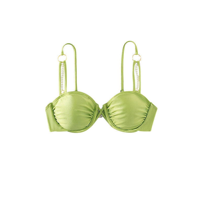 Women's bikini top with elegant pearl details Mune Fashion