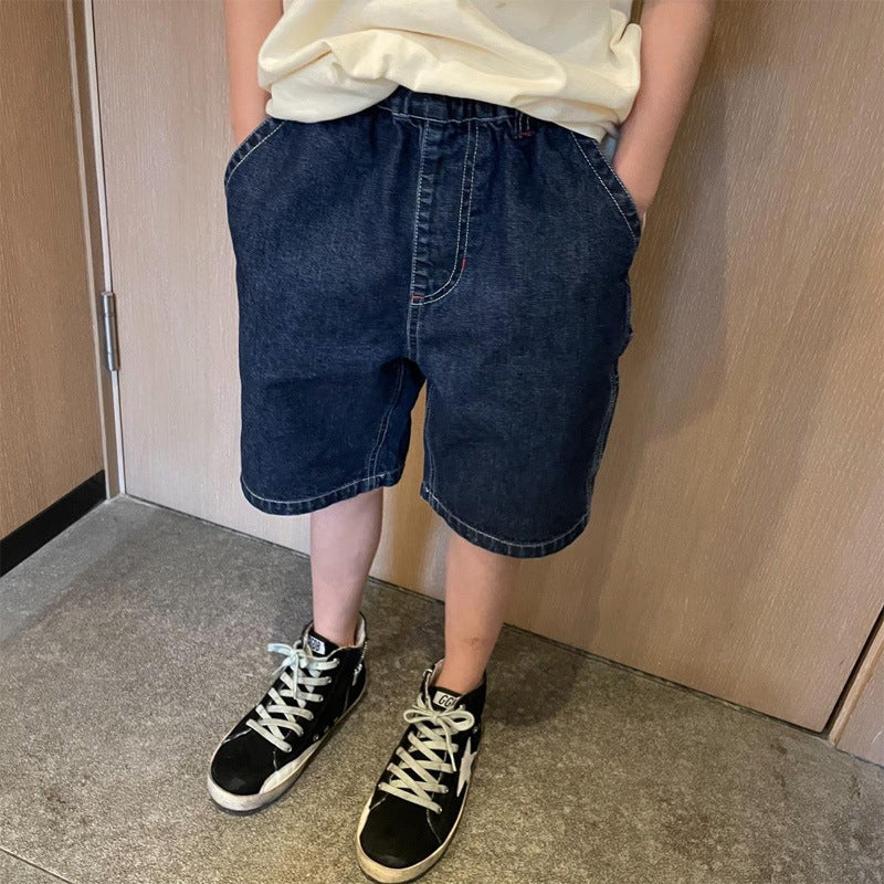 Boys Denim Cargo Shorts with Practical Pockets Mune Fashion