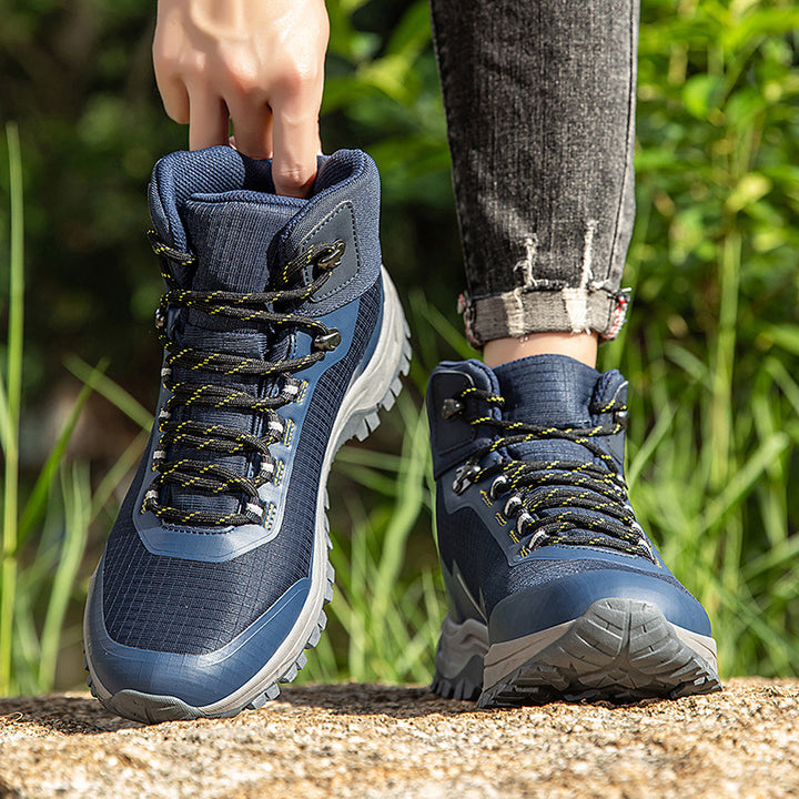 Ladies ankle-high light hiking and trekking boots with padded shaft Mune Fashion