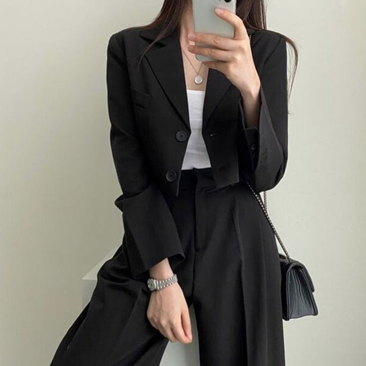 Women's Wide Cut High-Waisted Pants Mune Fashion