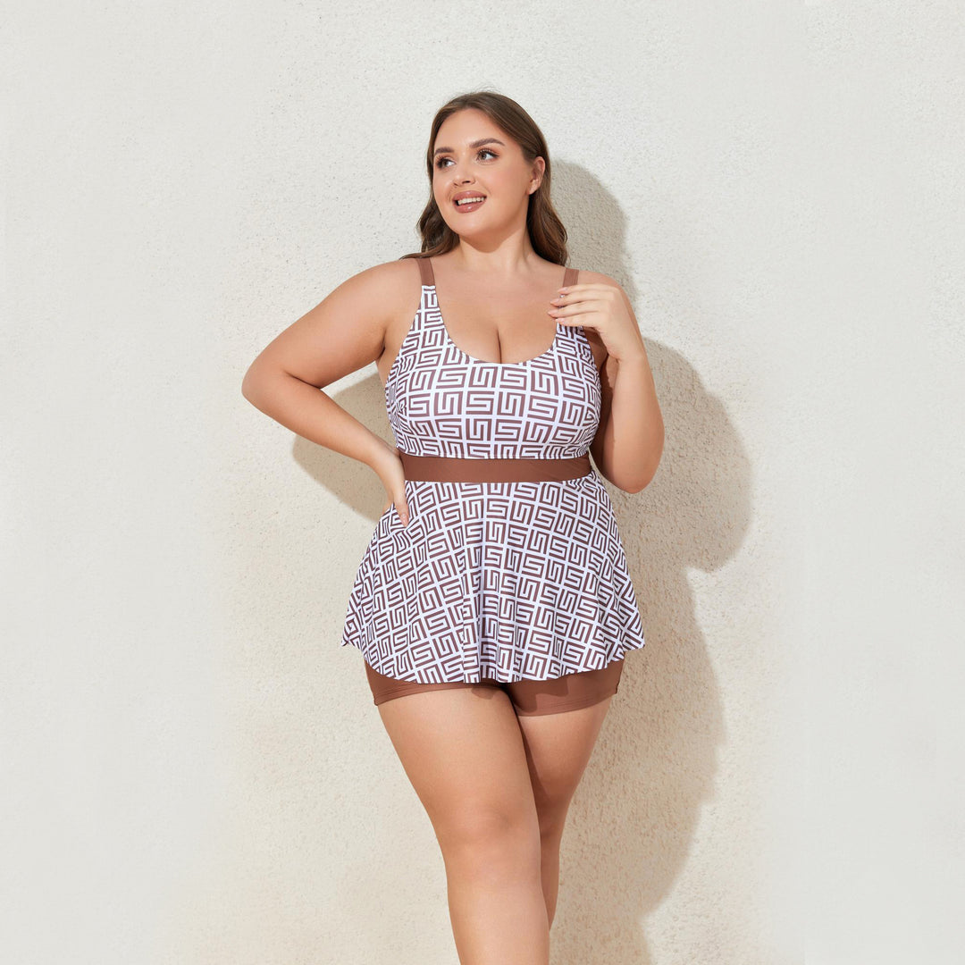 Ladies Tankini Set with trendy flowing top Mune Fashion