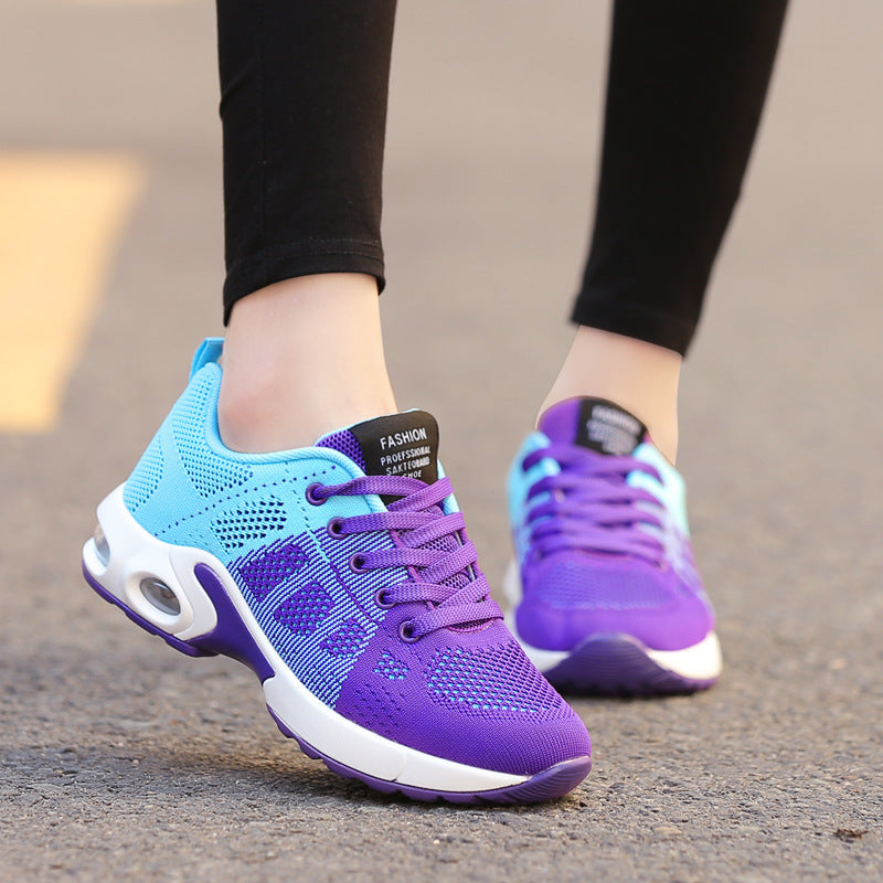Women's breathable knit sneakers with air chamber midsole and padded entry Mune Fashion