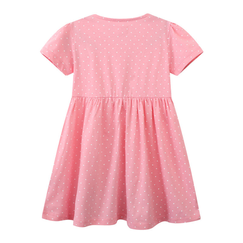 Girl's summer dress with cute animal appliqués Mune Fashion