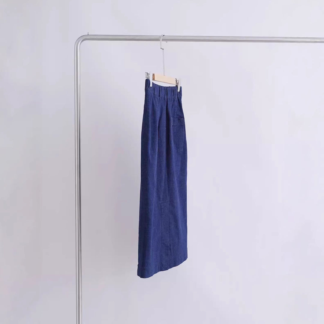 Women Elegant Cut Midi Skirt Mune Fashion