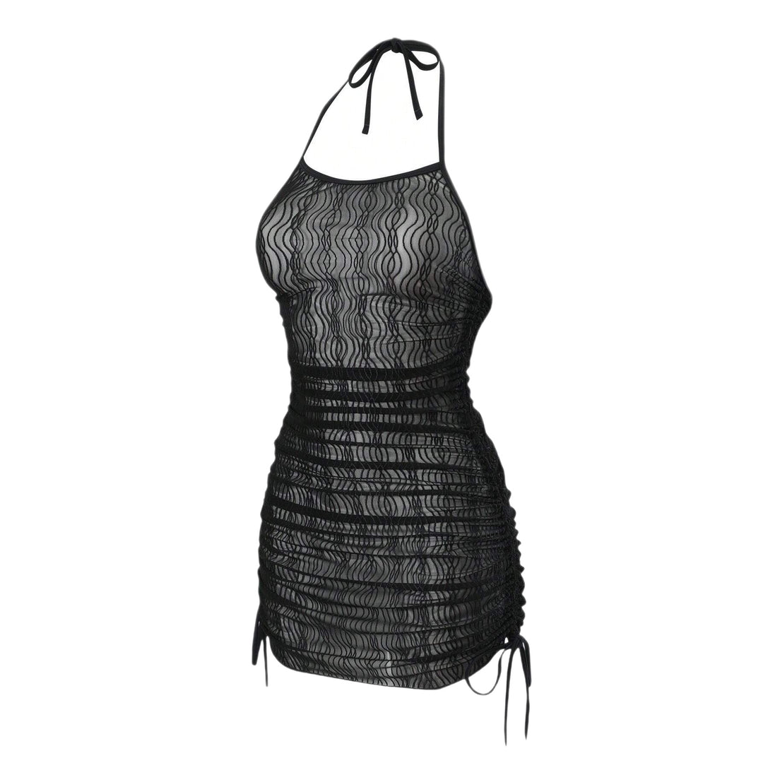 Women’s beach dress with elegant wave texture Mune Fashion