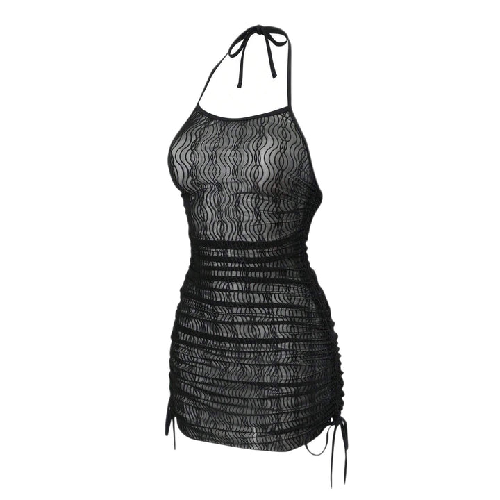 Women’s beach dress with elegant wave texture Mune Fashion
