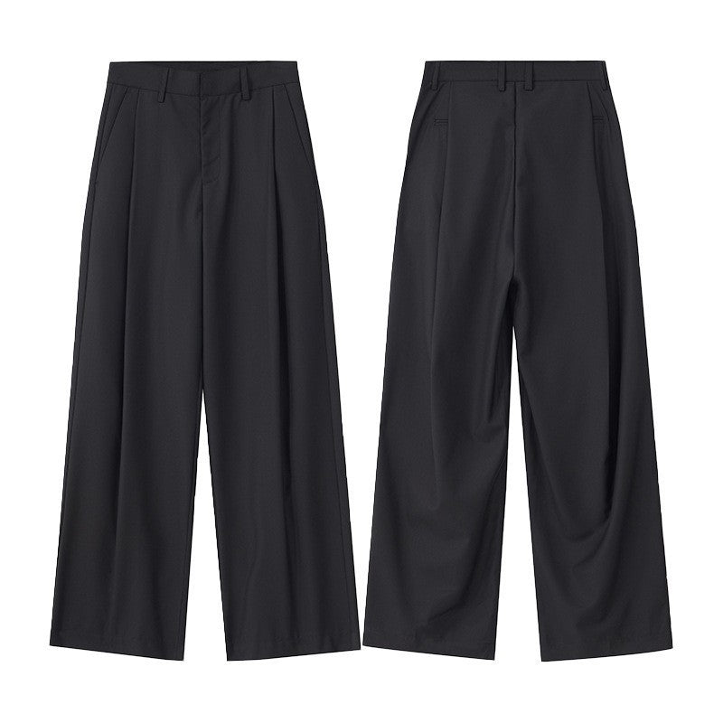 Ladies Palazzo pants with extra wide leg, concealed zipper and crease Mune Fashion