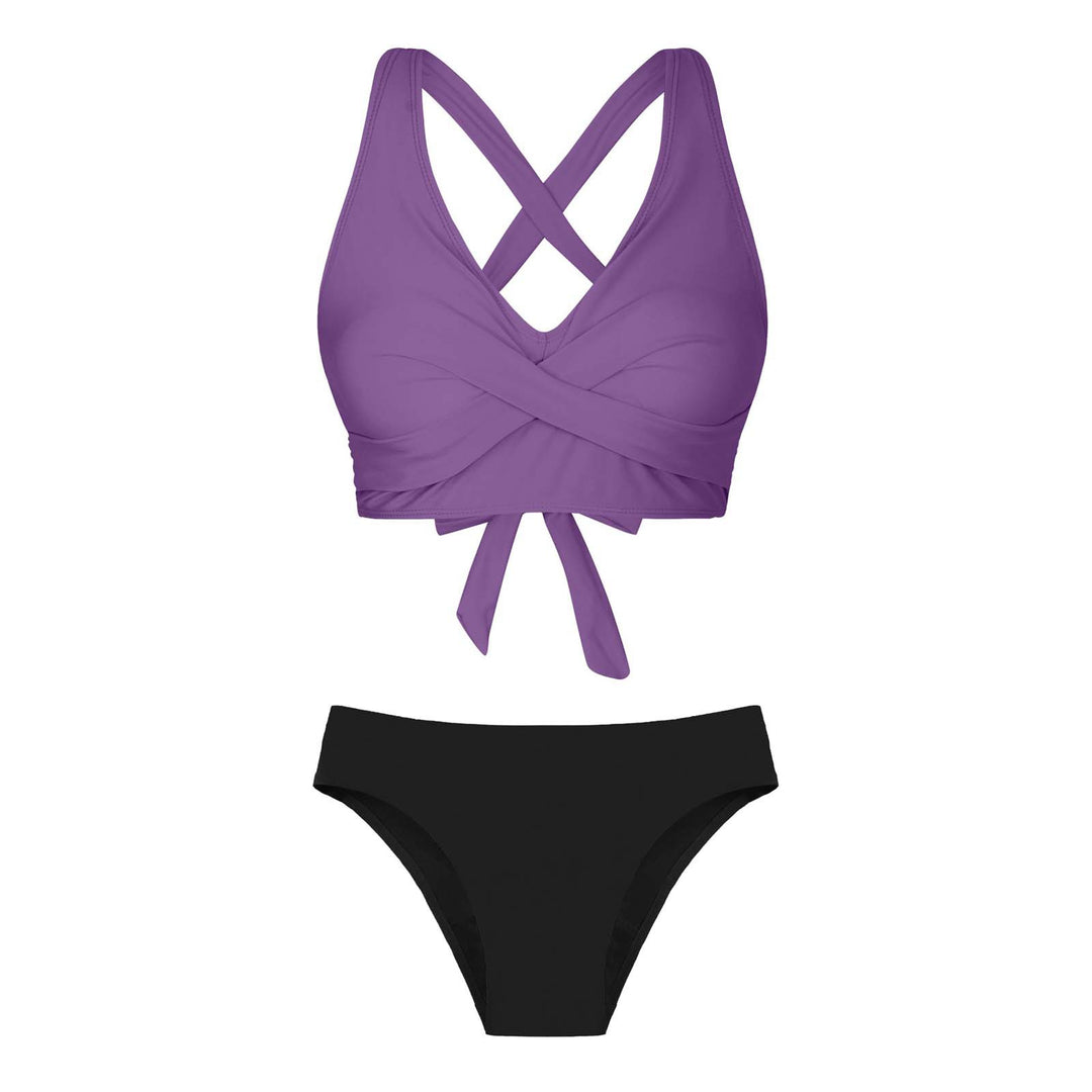 Women's Two-Piece Swimsuit with Floral Design Mune Fashion
