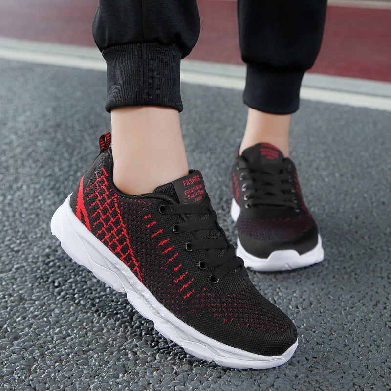 Women's seamless knit training sneaker with wave-shaped cushioning and ergonomic comfort insole Mune Fashion