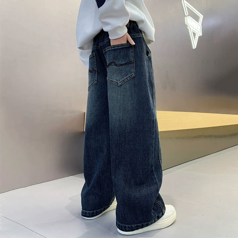 Men's Casual Loose Denim Jeans Mune Fashion
