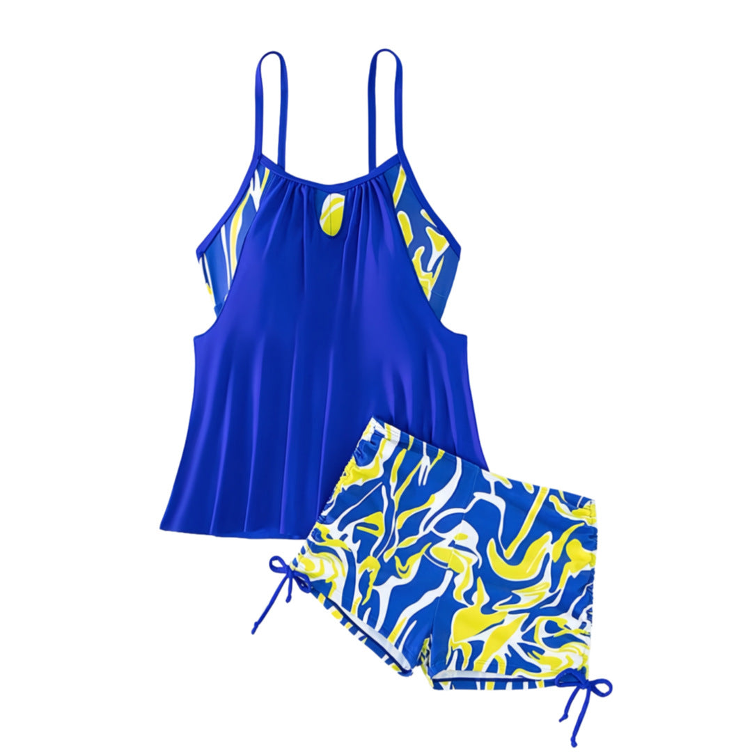 Ladies bathing dress with shorts in modern design Mune Fashion