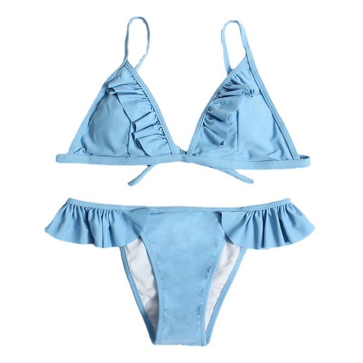 Women Ruffle Cut Bikini Set Mune Fashion