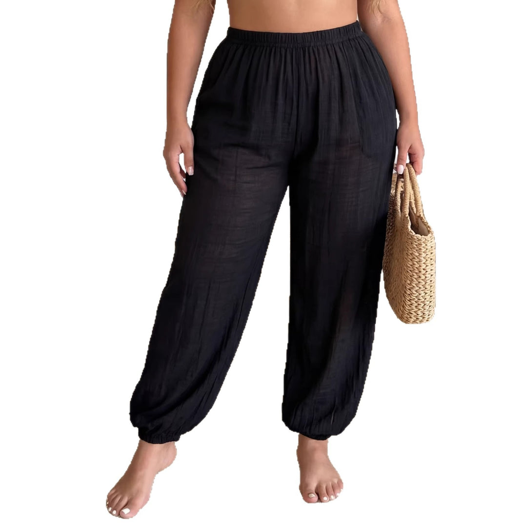 Ladies airy leisure pants with elastic waistband Mune Fashion