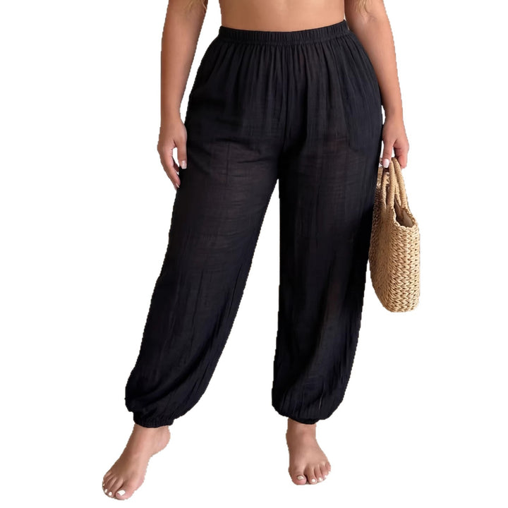 Ladies airy leisure pants with elastic waistband Mune Fashion