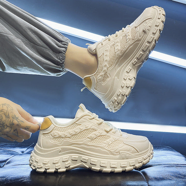 Women's Sporty Mesh Sneakers with Cushioned Sole and Breathable Construction Mune Fashion