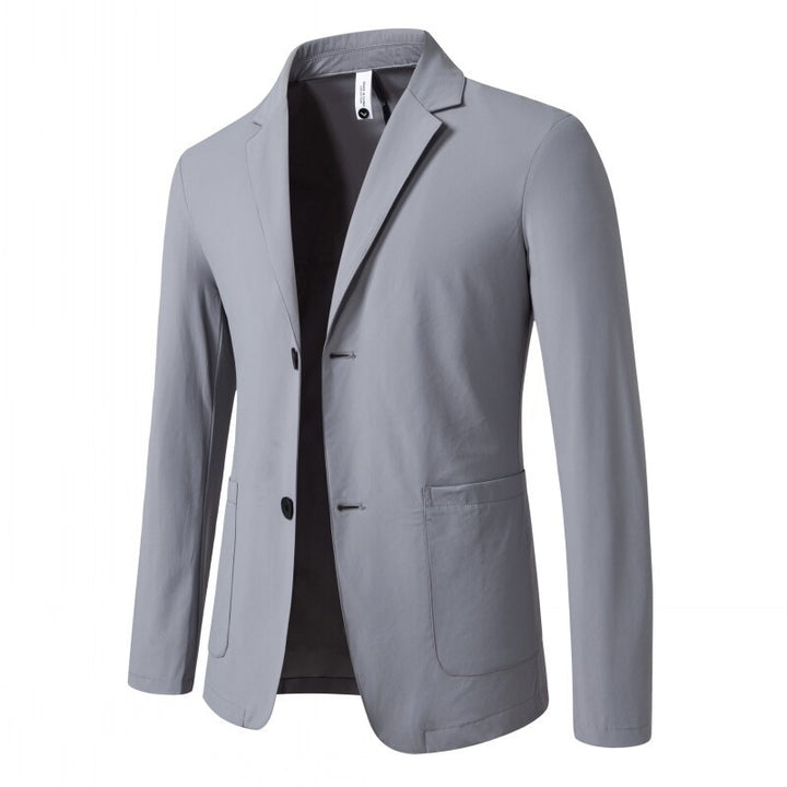 Men's tailored jersey blazer with stretch comfort and patch pockets Mune Fashion