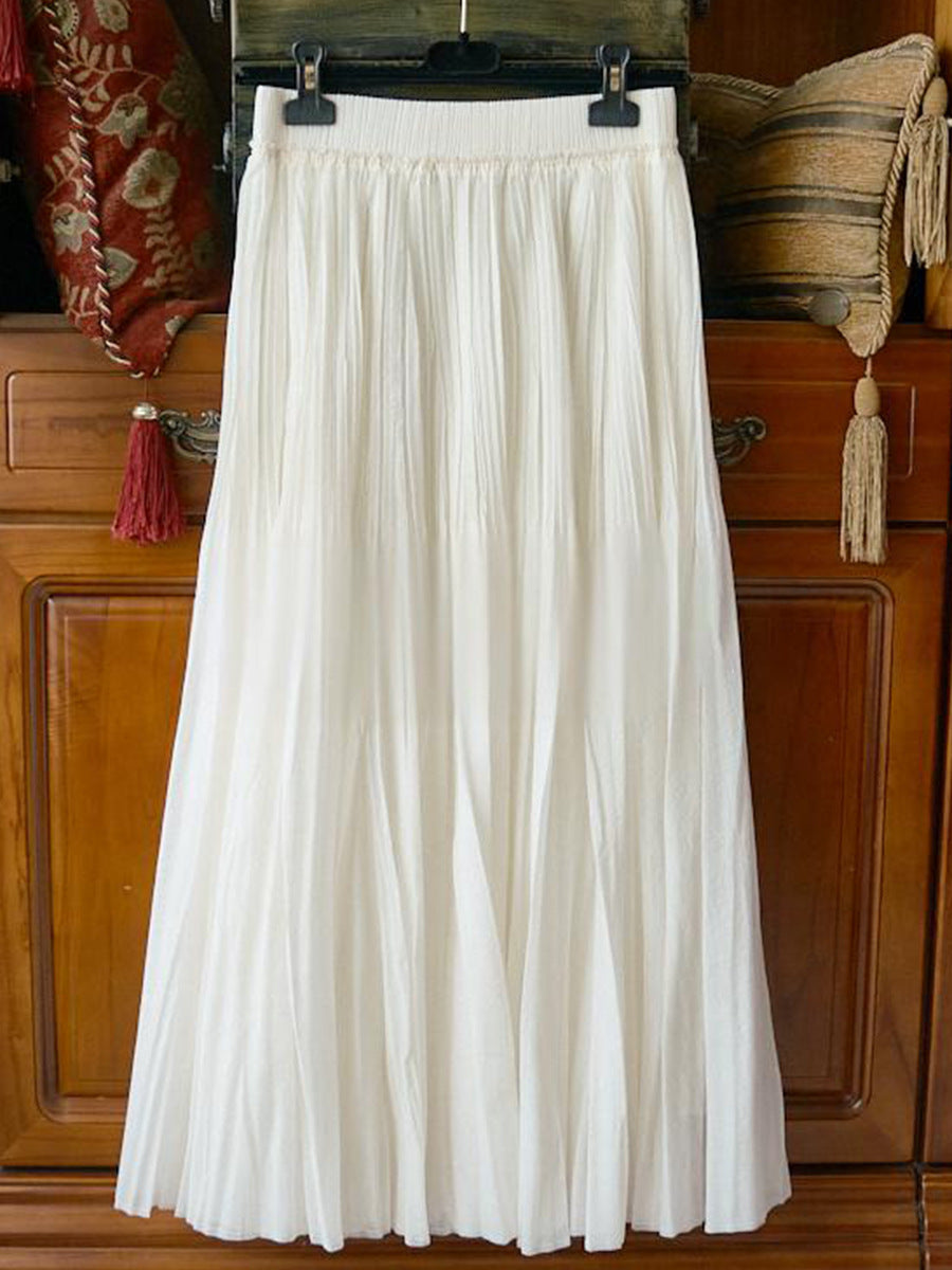 Women Elegant and Flowing Maxi Skirt Mune Fashion