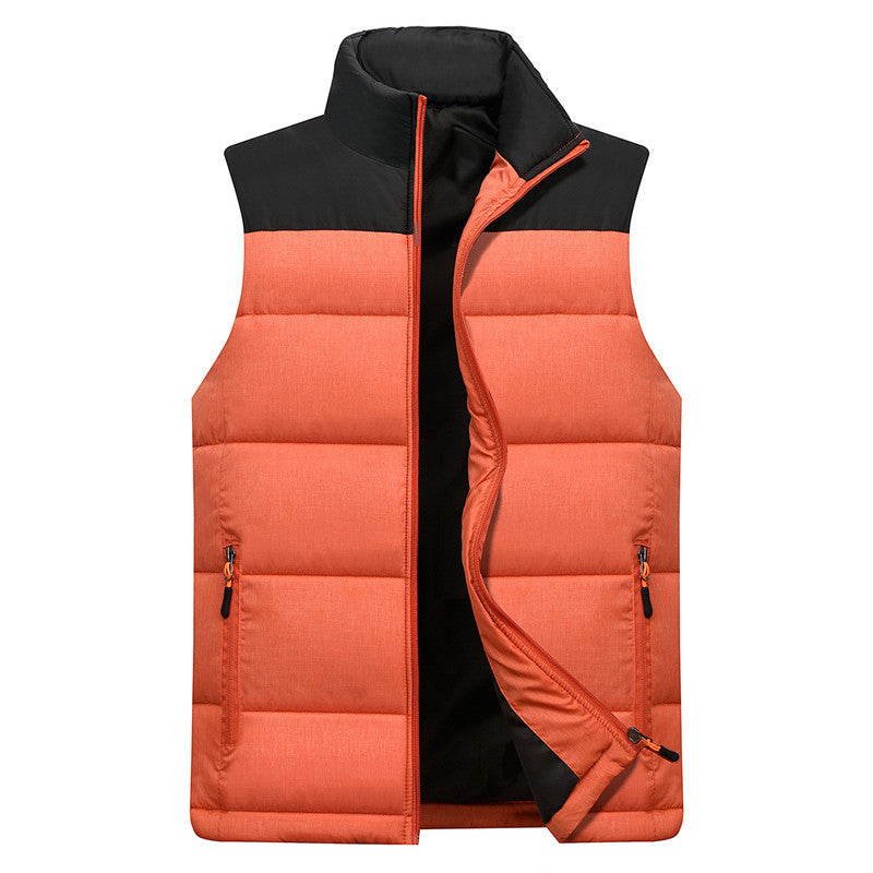 Men's Lightweight Quilted Vest with High Collar Mune Fashion