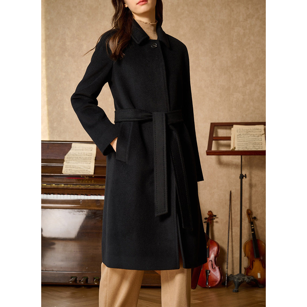 Women's Elegant and Stylish Wool Coat Mune Fashion
