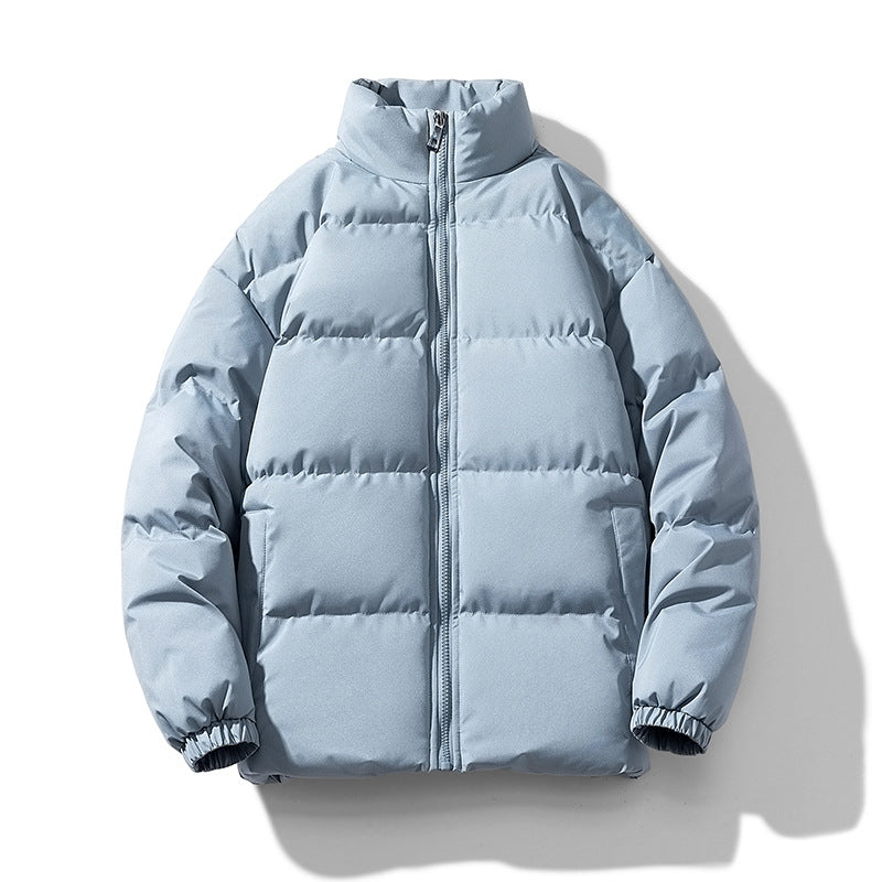 Men's voluminous insulation jacket with matte microfiber outer shell and high stand-up collar Mune Fashion