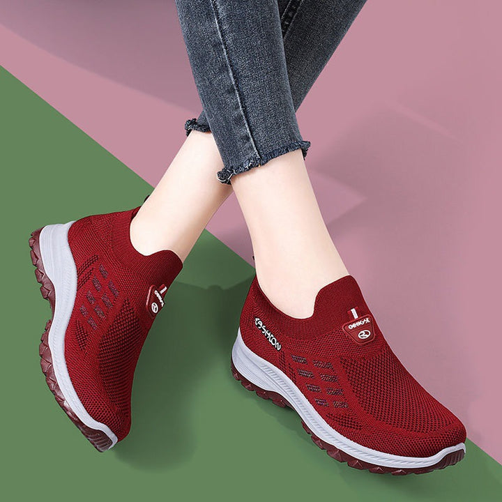 Women's Breathable Sneakers with Slip-Resistant Sole Mune Fashion