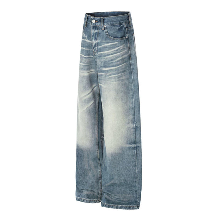 Women wide High-Waist Culotte Jeans with Used Effect Mune Fashion