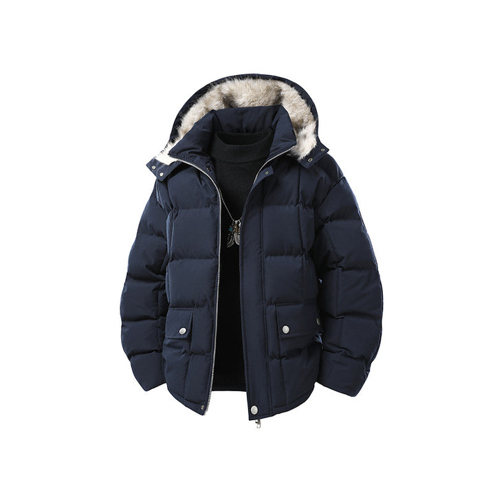 Damen Stepp-Kurzjacke mit abnehmbarer Kapuze und wärmender Microfaserfüllung Mune Fashion