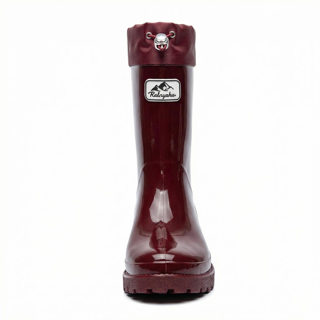 Women High Quality and Stylish Rubber Boots with Adjustable Lacing System Mune Fashion